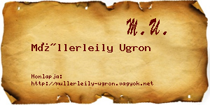 Müllerleily Ugron névjegykártya